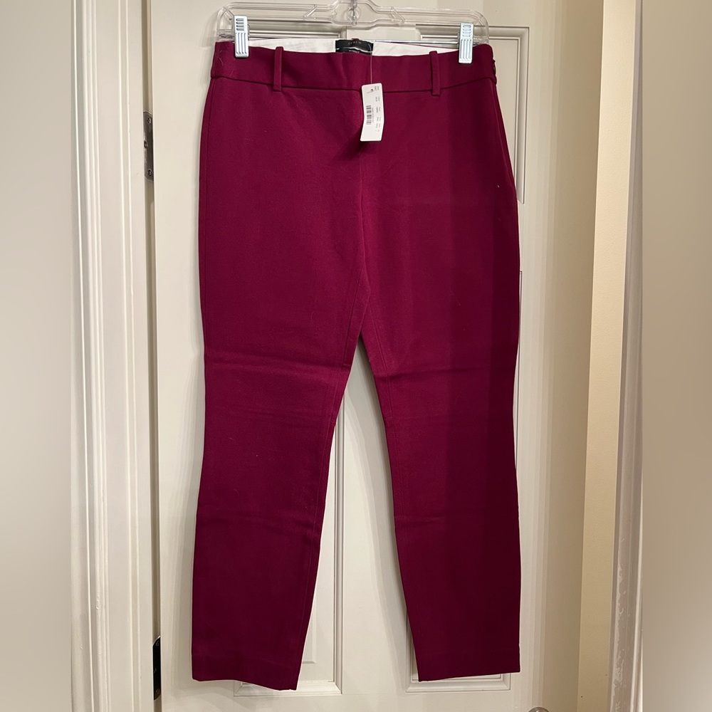 J crew ankle length red/maroon pants
